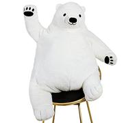 SNOWOLF Giant Simulation 80cm Bear Toy Stuffed Animal Plush Doll Huge Cuddly Teddy Bear for Home Decoration Valentine's Birthday Gift, 31.5in/80cm, White