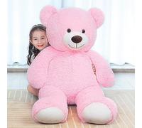 SNOWOLF Teddy Bear Cute Stuffed Animal Plush Toys 130cm Large Bear Cuddly Doll Gift for Kids Boys Girls Birthday Christmas Valentine's Day (4.26ft/51inch, Pink)
