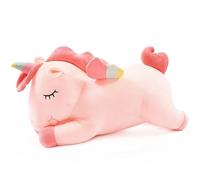 SNOWOLF Unicorn Stuffed Animal Toys Cute Soft Unicorn Plush Hugging Pillow with Rainbow Wings Kawaii Toy for Kids Girls(Pink, 30cm/11.8Inch)