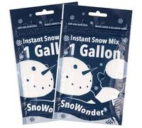 SNOWONDER Instant Snow Fake Artificial Snow, Also Great for Making Cloud Slime - Mix Makes 2 Gallons of Fake Snow