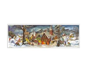 Snowscene Village Snow Richard Sellmer Advent Calendar 265 x 355 mm