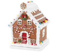 SNOWSEN Christmas Wax Burner Electric Wax Melt Warmer, Gingerbread Wax Melts Warmer Holiday Candy House Design, Ceramic Candle Wax Melter for Fragrance Cubes and Tarts, Wax Melter for Bedroom Decor