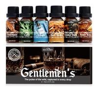 SNOWSEN Essential Oil for Men, Sandalwood, Cologne, Smoked Ebony, Amber Rum, Cedar, Sweet Tobacco Fragrance Oil for Candle & Soap Making, Diffuser Oil Scents