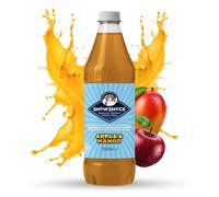 SnowShock Slush Syrup 1L Apple & Mango | Slushy Concentrate Dilute for Ice Slushie Machine - Makes Over 20 Drinks - Refreshing Frozen Drink Mix for Kids Parties, Cafes, Events & Food Vans | Vegan