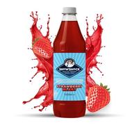 SnowShock Slush Syrup 1L Strawberry | Slushy Concentrate Dilute for Ice Slushie Machine - Makes Over 20 Drinks - Refreshing Frozen Drink Mix for Kids Parties, Cafes, Events & Food Vans | Vegan