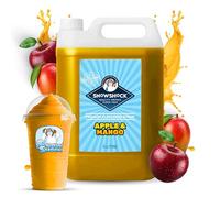 SnowShock Slush Syrup 5L Apple & Mango | Slushy Concentrate Dilute for Ice Slushie Machine - Makes Up To 110 Drinks - Refreshing Frozen Drink Mix for Kids Parties, Cafes, Events & Food Vans | Vegan