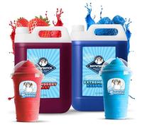 SnowShock Slush Syrup 5L Strawberry & Blue Raspberry 2x Pack | Slushy Concentrate Dilute for Ice Slushie Machine | Refreshing Frozen Drink Mix for Kids Parties, Cafes, Events & Food Vans | Vegan
