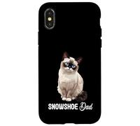 Snowshoe Cats Cat Kitten Snowshoe Dad Case for iPhone X/XS