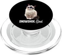 Snowshoe Cats Cat Kitten Snowshoe Dad PopSockets PopGrip for MagSafe