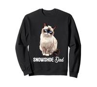 Snowshoe Cats Cat Kitten Snowshoe Dad Sweatshirt