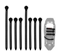 Snowshoe Straps Replacement for MSR Classic Snowshoes Straps Kit Includes 6x12'' and 2x18'' Straps, Adjustable Ski Boot Wraps Ties Compatible with Denali Evo Ascent Snowshoes, PosiLock Bindings