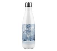 Snowstorm In Park Dining Stainless Steel Bottle Benjamin Tate Design Natural One Size
