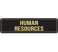 snowsun Metal Sign Human Resources Vintage Signs Retro Tin Signs Aluminum Sign for Kitchen Home Garden Wall Bar Cafe Decor 4x16 Inches