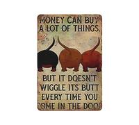 snowsun Metal Sign Money Can Buy A Lot of Things But It Doesn't Wiggle Its Butt Every Time You Come In The Door Vintage Signs Retro Tin Signs Aluminum Sign for Kitchen Home Garden Wall Bar Cafe Decor