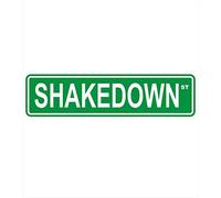 snowsun Metal Sign Shakedown Street Vintage Signs Retro Tin Signs Aluminum Sign for Kitchen Home Garden Wall Bar Cafe Decor 4x16 Inches