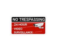 Snowsun Metal Tin Sign 24 Hour Video Surveillance Metal Signs Vintage Signs Retro Sign For Home Bar Office Outdoor Garden Wall Decor 6x16 Inch
