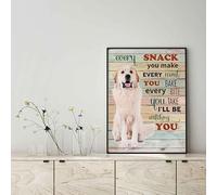 Snowsun Metal Tin Sign Great Pyrenees Dog Every Snack You Make Every Meal You Bake Every Bite You Take Aluminum Vintage Sign tin sign Retro for Home Garden Office Wall Decor 8x12 Inches