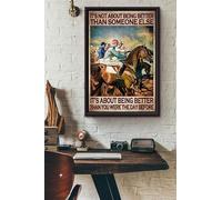 Snowsun Metal Tin Sign Its Not About Being Better Than Someone Else Its About Being Better Aluminum Vintage Sign tin sign Retro for Home Garden Office Wall Decor 8x12 Inches