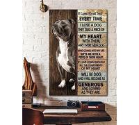 Snowsun Metal Tin Sign Pit Bull It Came To Me That Every Time Aluminum Vintage Sign tin sign Retro for Home Garden Office Wall Decor 8x12 Inches