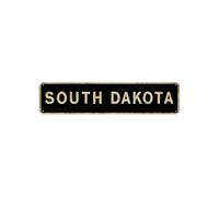 Snowsun Metal Tin Sign South Dakota Vintage Signs Retro Signs For Home Bar Office Outdoor Garden Wall Decor 4x16 Inch