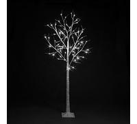 Snowtime 1.8m Birch Tree with 80 Ice White LEDs