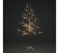 Snowtime 1.8M Pre-Lit Golden Copper Christmas Tree With 750 Warm White Leds & Twinkling Effect