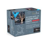 Snowtime 100 Warm White Led Connectable Christmas Lights Twinkling