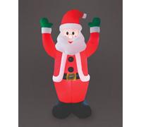 Snowtime 120Cm Inflatable Santa With Arms Up W/6 Led