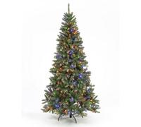Snowtime 150Cm Pre-Lit Monterrey Fir W/250 Multi Col Multi Fun Leds