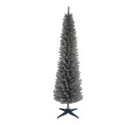 Snowtime 150Cm Wrapped Pencil Pine Grey Tree With 236 Tips