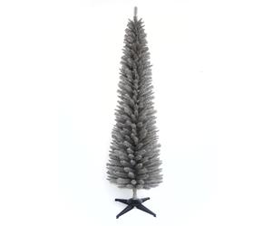 Snowtime 180cm 6ft Slim Pencil Grey Christmas Tree