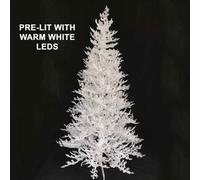 Snowtime 180Cm Pre-Lit Saxon Snow Pine 300 Ww Leds Pe