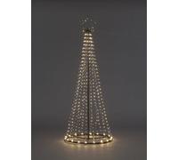 Snowtime 2.5M Maypole Outdoor Tree With 884 Flashing Wire Lights - Warm White