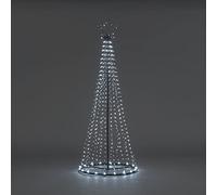 Snowtime 2.5m Maypole Tree With 884 Ice White Flashing Wire Lights