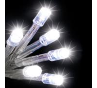 Snowtime 20 Battery Operated Led Static Lights Ice White