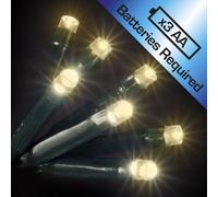 Snowtime 20 Battery Operated Led Static Lights Warm White