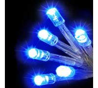 Snowtime 20 Blue Led Static Lights Battery Operated Christmas Lights