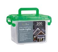 Snowtime 200 Led Icicle Lights Multi-Function With Timer