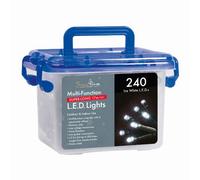 Snowtime 240 Ice White Led Multi-Function Lights With Timer
