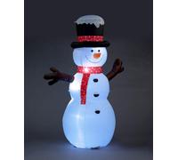 Snowtime 245Cm Inflatable Light Up Snowman Christmas Festive Blow Up Outdoor Decoration