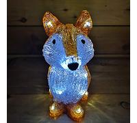 Snowtime 28 cm Sitting Acrylic Christmas Fox