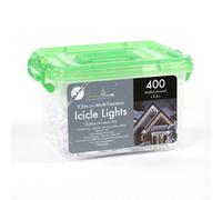 Snowtime 400 Multi-Coloured Led Icicle Chasing Icicle Lights With Timer