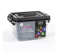Snowtime 600 Multi-Coloured Led Compact Lights With Timer
