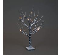 Snowtime 60Cm Brown Snowy Twig Tree Warm White Led
