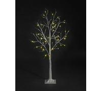 Snowtime 6Ft / 180Cm Light Up Birch Tree With Warm White Leds In Twinkle Effect Indoor / Outdoor