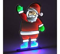 Snowtime 74Cm Infinity Standing Santa W/metal Base Od