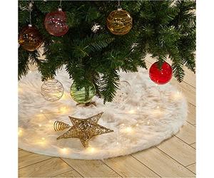 Snowtime 90cm LED Tree Skirt & Timer USB Powered