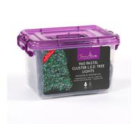 Snowtime 960 Pastel Cluster Led Lights Multi Function With Timer Indoor / Outdoor