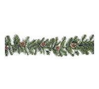 Snowtime 9Ft Snow King Fir Christmas Garland With Acorns (274Cm)
