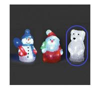 Snowtime Acrylic Led Christmas Figure - Polar Bear 17Cm